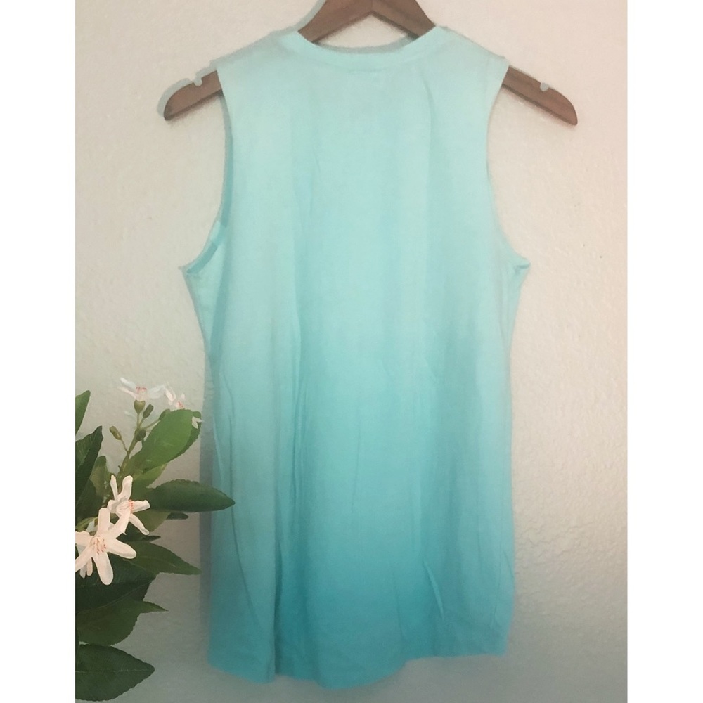 PINK Victoria’s Secret Teal Ombré Tank Top - Picture 7 of 7